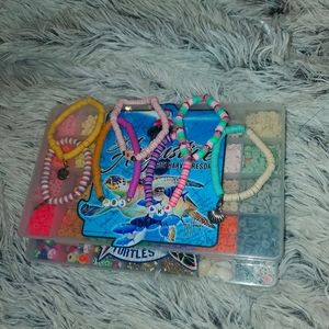 Homemade clay bead bracelets